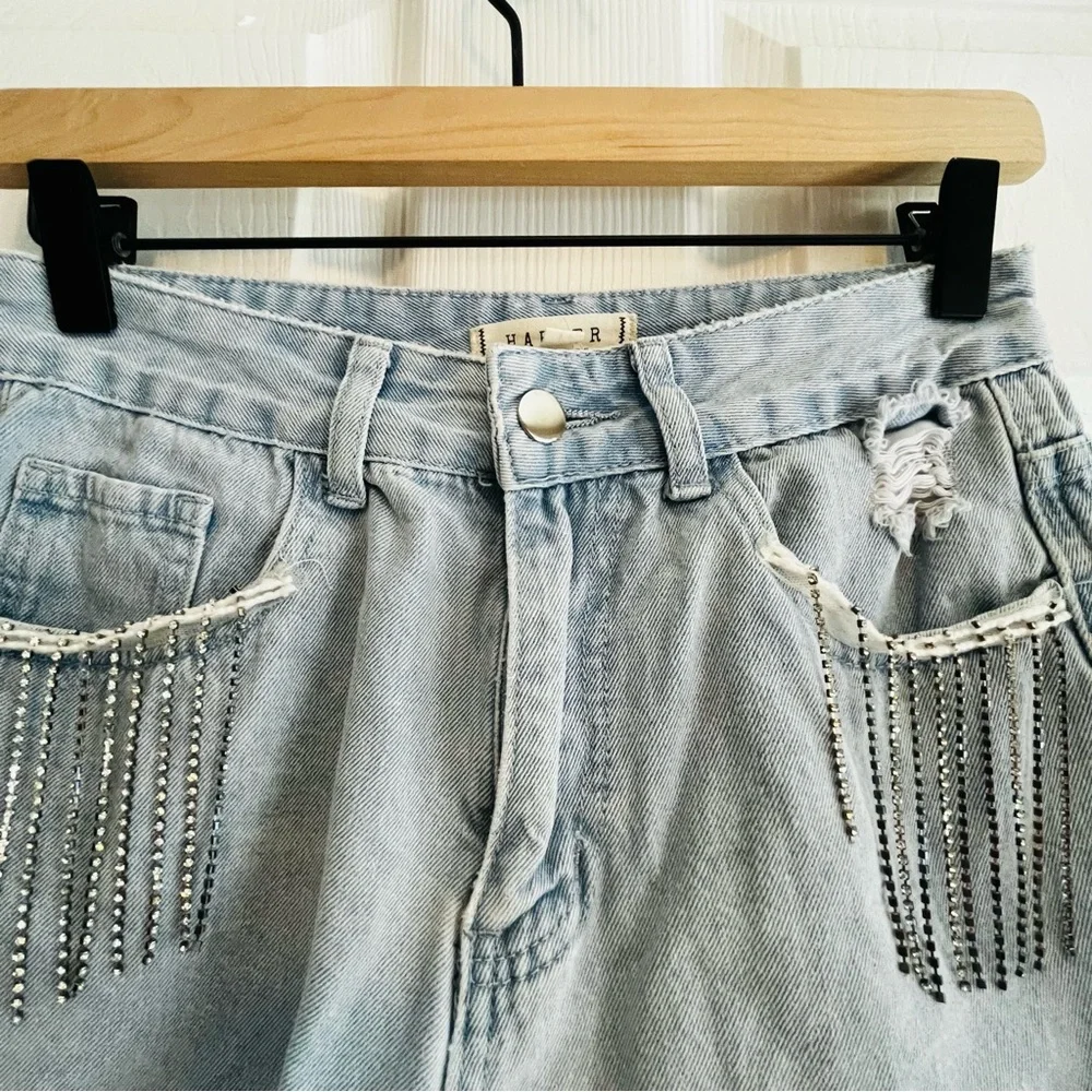 Harper Heritage Bling Tassel Booty Shorts size 25